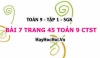 Bài 7 trang 45 Toán 9 tập 1 Chân trời sáng tạo